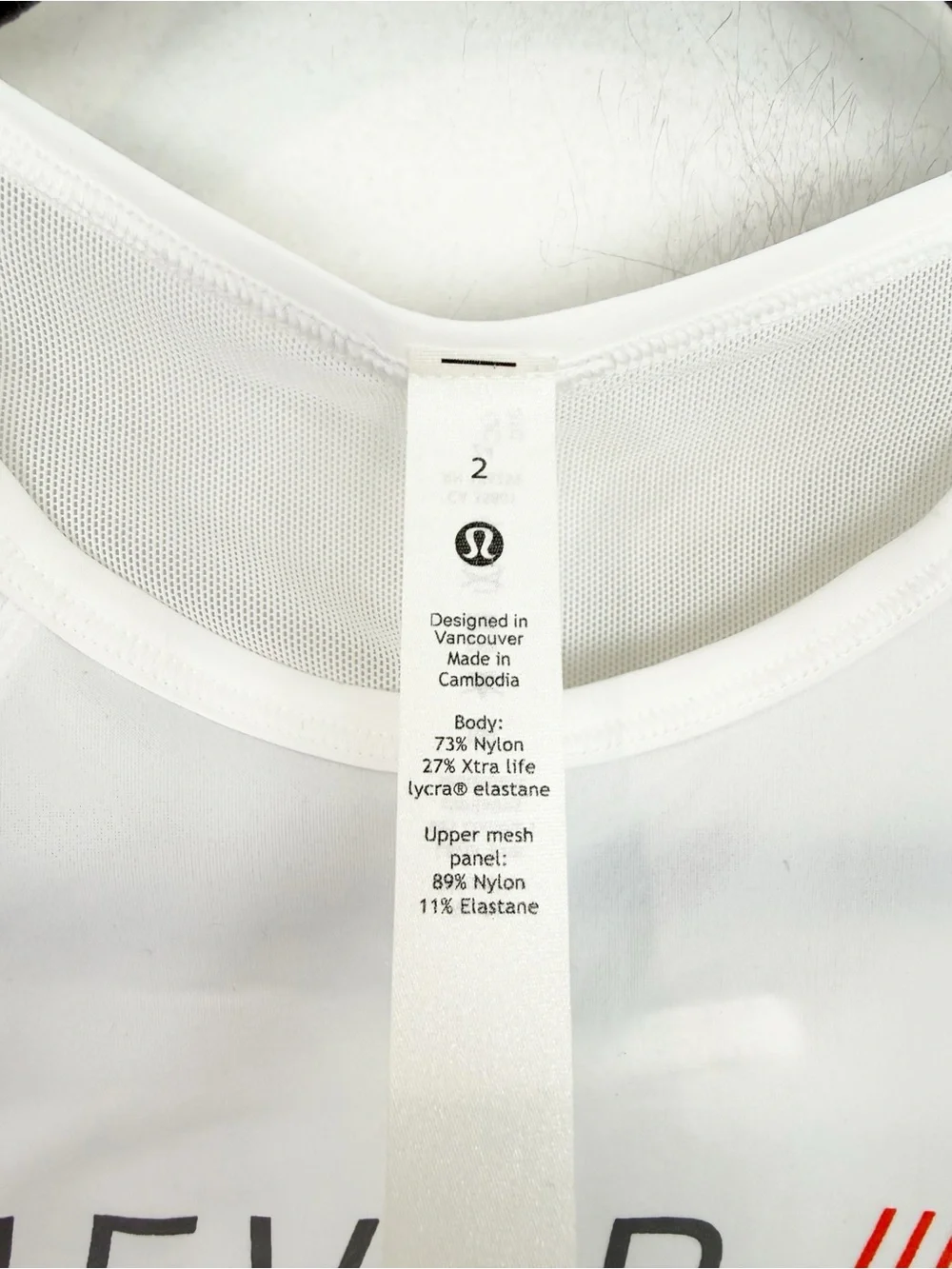 Lululemon Orange Theory Sculpt Tank in White Size 2 NWT